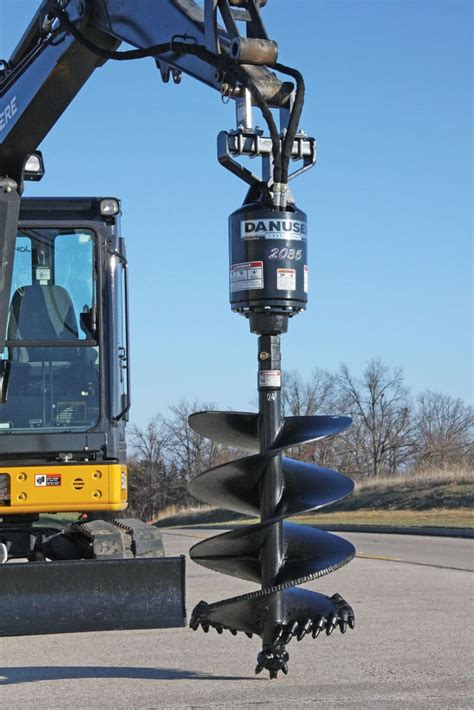 auger attachment for a mini excavator|hydraulic auger for mini excavator.